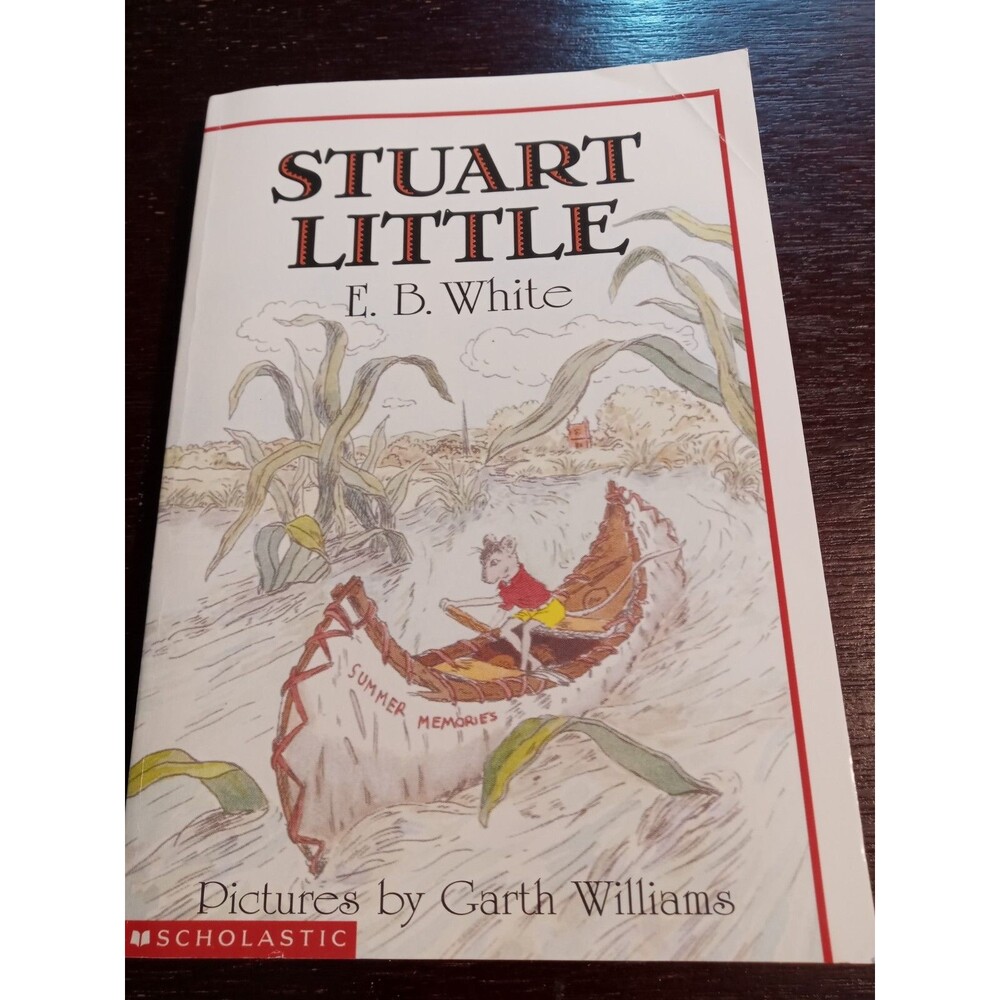 Stuart Little E B White Vintage 1987 Scholastic Paperback Illustrated Novel